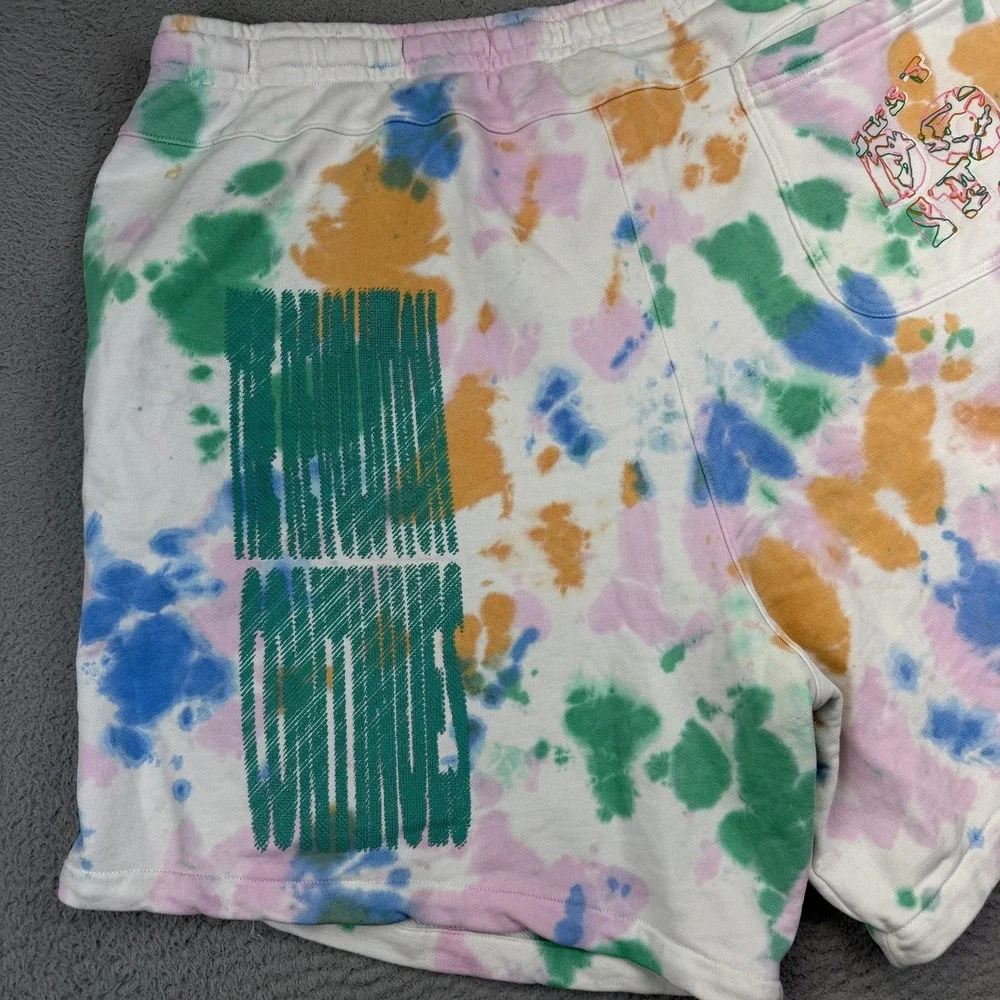 Nike Shorts Mens 3XL Multicolor Tie Dye Sweat‎ Sportswear Club Fleece Just Do It